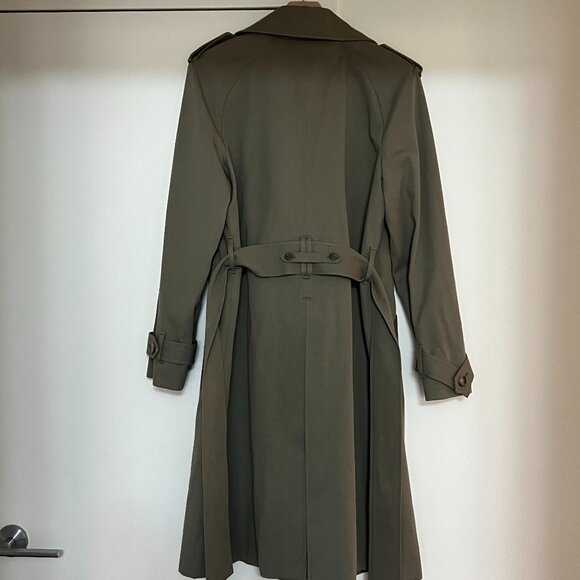 Sezane Olive Trench Coat - Picture 3 of 5